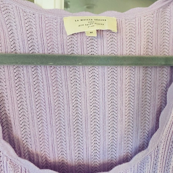 Lavender Ribbed Knit Top - Picture 2 of 3
